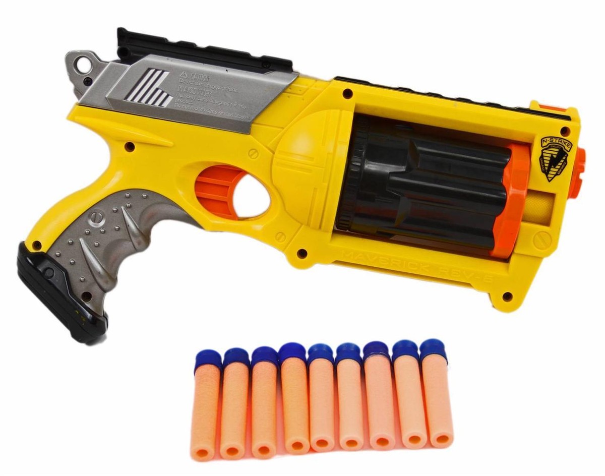 トイガン NERF Maverick Whiteout N-Strike Rare 2004 NERF N-Strike Maverick REV-6 Whiteout Edition with
