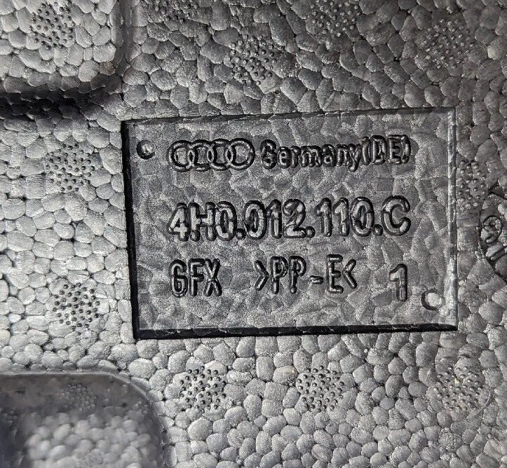 Kit compartimento 2013-2018 AUDI A8 S8 A8L QUATTRO TOOL caixa de armazenamento piso tronco - Imagem 3 de 3