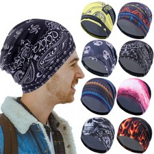 Winter Fleece Beanie Hat for Men/Women Cycling Running Windproof Thin Skull Cap