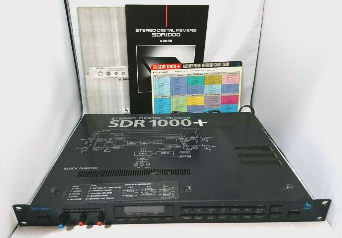 ギター SDR1000  IBANES  STEREO  DEGTAL REVERB Ibanez SDR 1000 Stereo Digital Reverb Processor Japan 220v