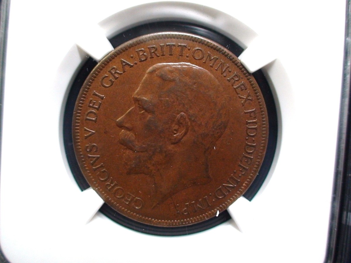 1921 Great Britain One Penny NGC AU58 BN 1P Coin BUY IT NOW! | eBay