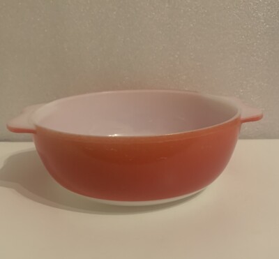 Vintage Pyrex Sprayway Koralle Gebrauchsspuren gefälschte Auflaufform. 50 s/60 s
