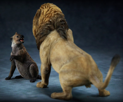 Mr.Z & Nanmu 1/12 Thundering Rage African Lion VS Spotted Hyena