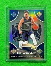 LUKA DONCIC SILVER PRIZM CRUSADE CARD JERSEY #77 MAVERICKS 2019-20 Chronicles SP