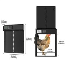Ladies First Automatic Chicken Coop Door, Aluminum Automatic