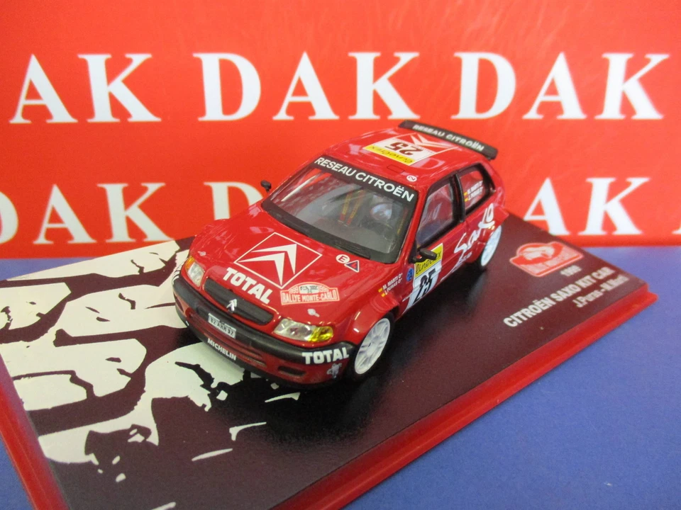 Die cast 1/43 Modellino Auto Citroen Saxo Kit Car Rally Monte Carlo 1999 J.Puras - Immagine 2 di 4