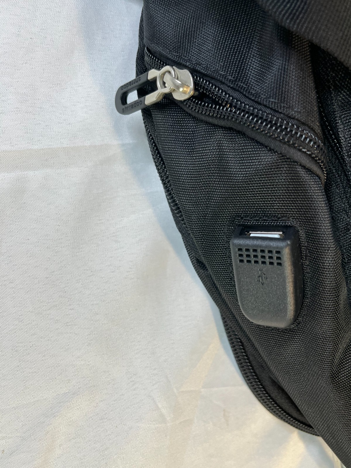 SHRRADOO Black Multi-Compartment Adjustable Strap… - image 7