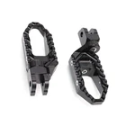TOUR Front 25mm Lowering Foot Pegs Black For FZ1 S Fazer 06-11 12 13 14 15 16