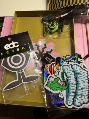 EDC Las Vegas 2025 Festival Swag Box - Book, Stickers, Luggage Tag