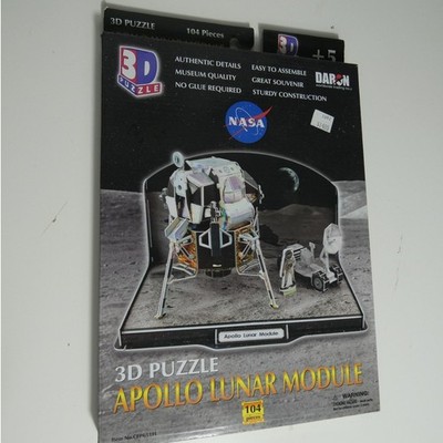 NASA Apollo Lunar Module 3D Puzzle 104 Pieces New 