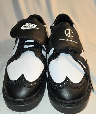 PEACEMINUSONE × Nike Kwondo 1 Black White Yin Yang DH2482-101 Men's Size 10