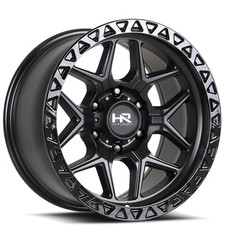 Hardrock Wheels 17x9 H107 Matte Black Off-road Rims 4pcs A1