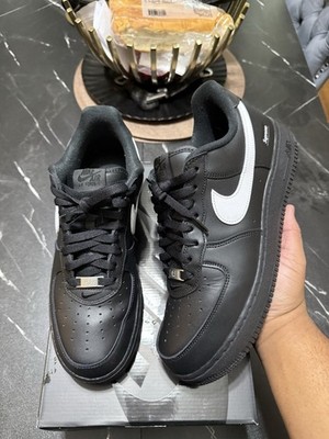 Supreme x Nike Air Force 1 Low Box Logo - Black White Size 10.5