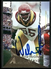 1994 Pinnacle Willie McGinest Rookie Auto New England Patriots #200