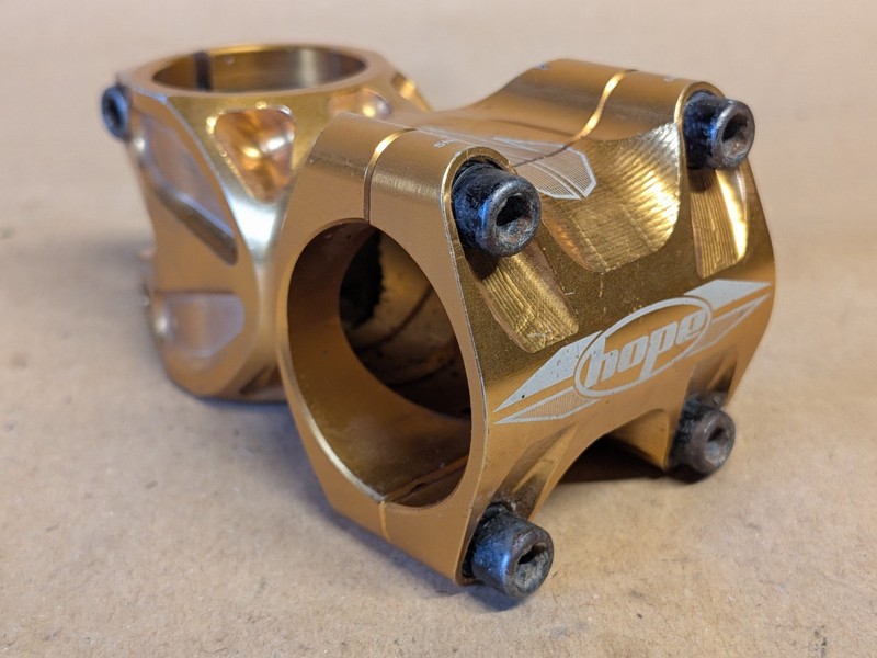 Hope stem Gold 31.8 clamp 50mm reach MTB enduro xc sku0405