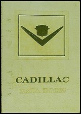 1955 Cadillac Data Book Original Options Specifications Features