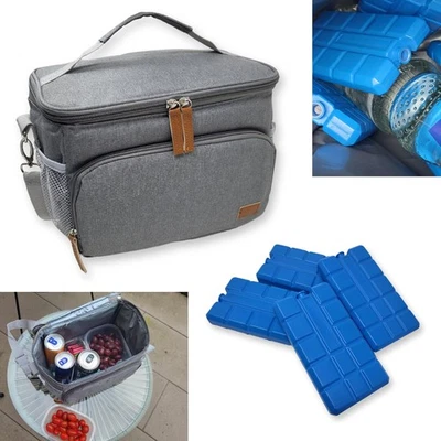 TOCI Kühltasche Klein 8L Mini Kühlbox Thermotasche Camping Lunchtasche + 4x Kühlakkus