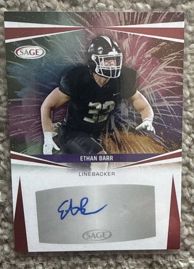 2025 Sage Low Series - Autographs Ethan Barr #A-EB Red (AU, RC)