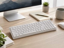 Wireless Gaming Mechanical Keyboard - Full Size White RGB Keyboard