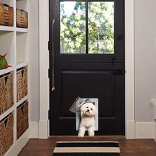 Designer Series Ruff-Weather Pet Door with Telescoping Frame Small 5" x 9.25"