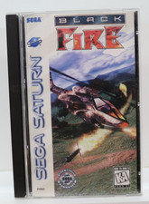BLACK FIRE SEGA SATURN  MANUAL AND REGISTRATION CARD INCLUDED