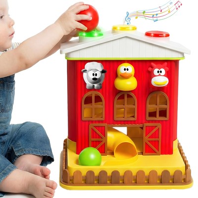Electronic Pound A Ball Barn House, Interactive Fun Learning Toy Gift for 6 8...