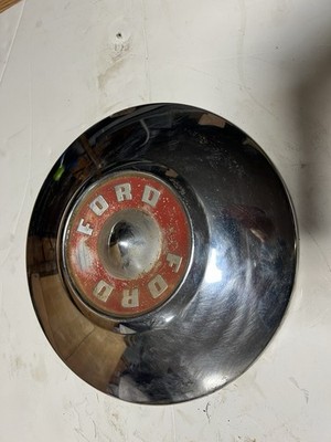 1956 1955 Ford Customline Fairlane Dog Dish Hub Cap VINTAGE | eBay