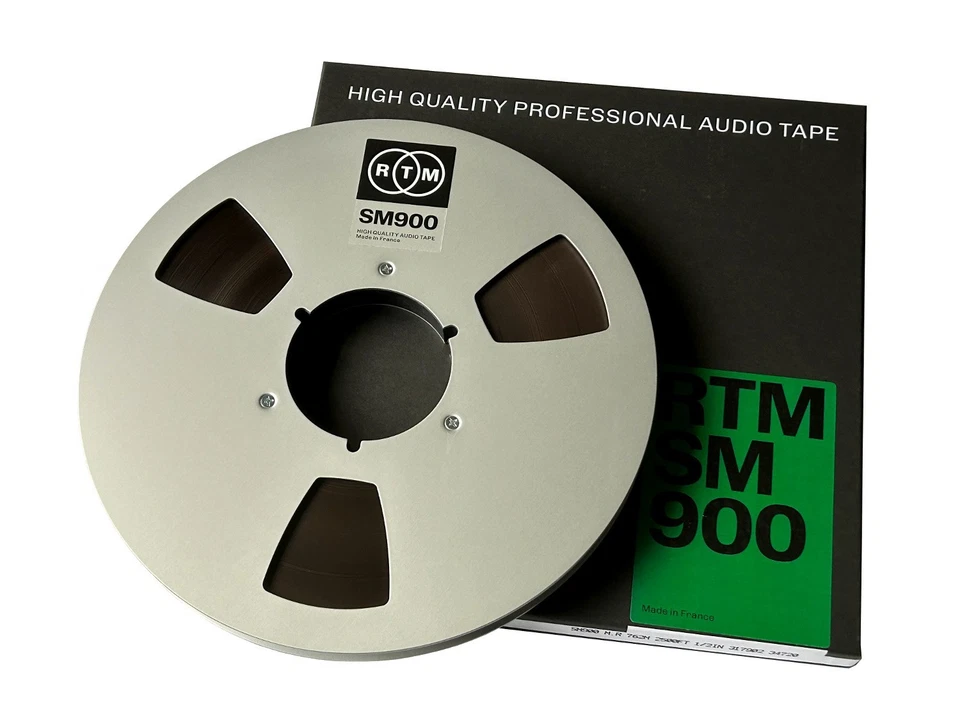 RTM SM900 Reel to Reel Recording Tape 1/2" 762m 10.5" metal NAB Reel