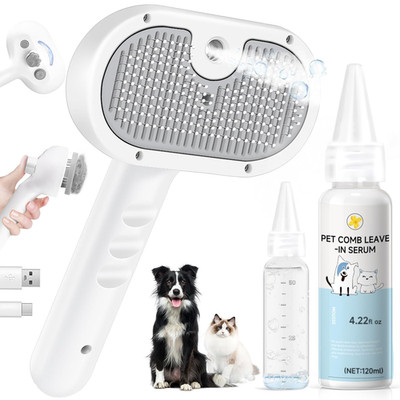 Pet Steam Brush Dog Cat 2026 New Grooming Comb for Shedding, Floating Hair, Smoo