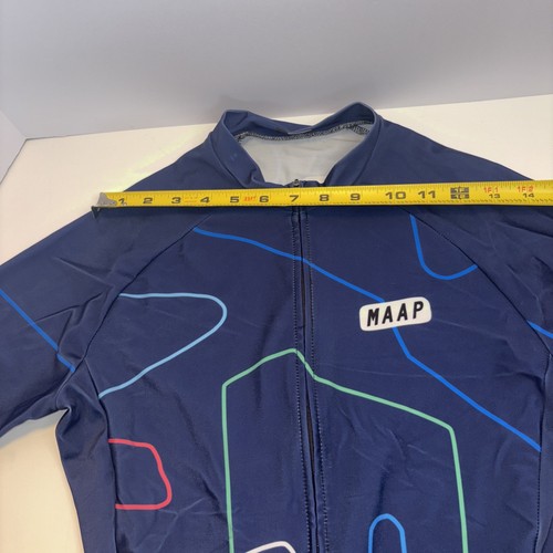 MAAP Navy LONG SLEEVE PADDED Suit For CYCLING ADULT Men’s M - Picture 13 of 15