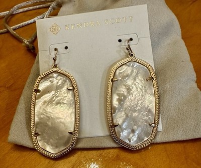 Kendra Scott Danielle Rose Gold Mother of Pearl Earrings