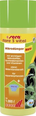 Sera Dünger für Aquarienpflanzen Flore 3 Vital 250 ml  Pflanzendünger