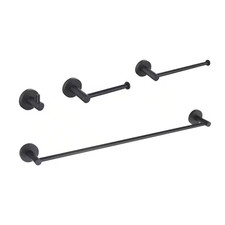 Bathroom Accessories 4-Piece Bathroom Hardware Set with Towel Bar/Rack Toilet Pa