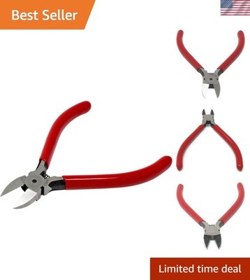 4 Inch Wire Cutter Pliers - Comfortable Spring-Loaded Ergonomic Design
