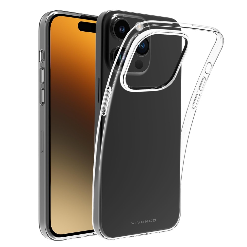Чехол VIVANCO Super Slim для iPhone 15 Pro Max, прозрачный (63924 #24106176