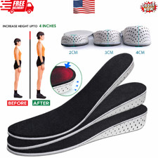 Men Women Invisible Height Increase Insoles Heel Lift Taller Shoe Inserts Pad US