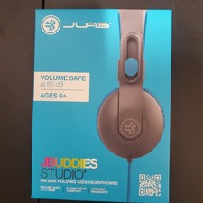 JLab JBuddies Studio 2 Kids On-Ear On-Ear Kids Wired Headphones w/ Mic New