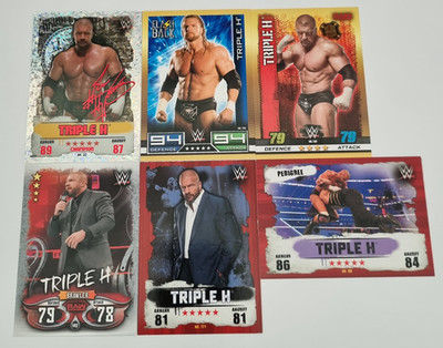 AEW NXT WWE Wrestling Performer Superstar 6 Card Lot - Triple H