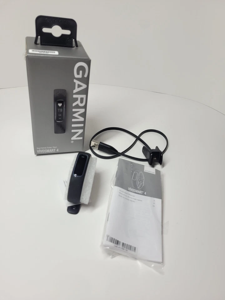 NEW! Garmin Vivosmart 4 Fitness & Heart Rate Activity Tracker GPS Black Size L - Image 2 of 4