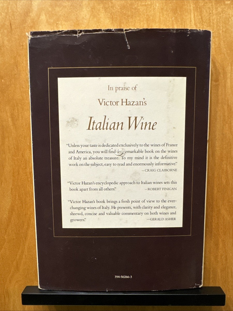 Italian WIne by Victor Hazan 1982 1st Edition 9780394502663| eBay