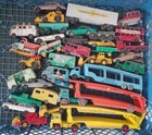VINTAGE DIECAST MOKO & REGULAR WHEEL MATCHBOX TOYS LOT CAR TRANSPORTERS etc