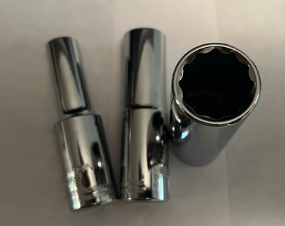Craftsman 1/2'' Drive Deep Well 12 Point SAE and Metric Sockets Choose Size
