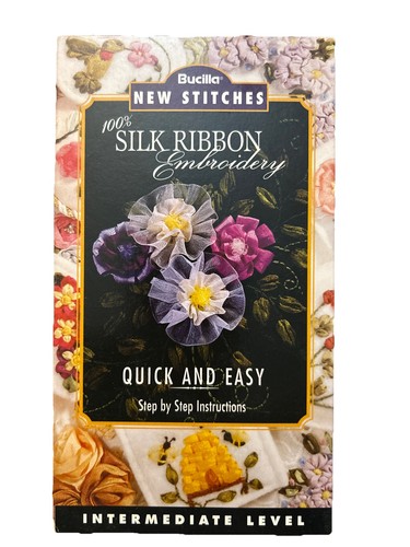 Bucilla New Stitches 100% Silk Ribbon Embroidery : Pre-Owned VHS Tape