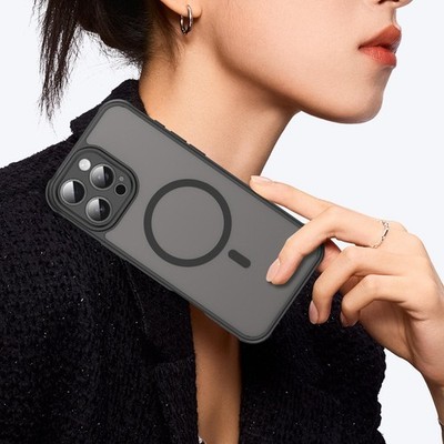 Für iPhone 16-Pro-Max Stoßfest Magnetisch Silikon Cover-Schutz Display Hülle