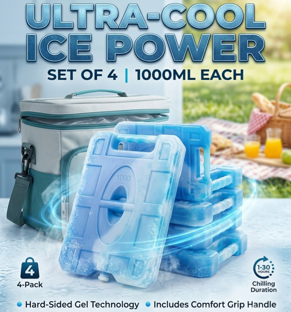 Reusable Ice Packs and Block Ice
