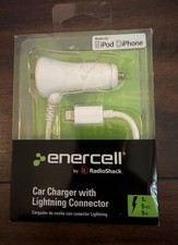 Enercel By Radioshack Car Charger With Connector iPhone 5 & iPad Mini