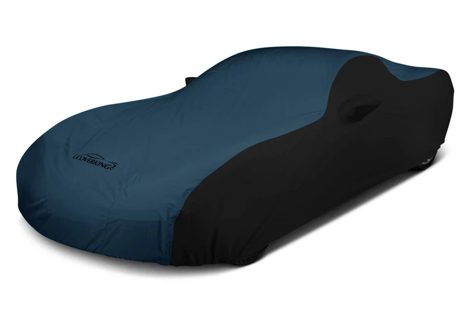 For Mercedes-Benz SL500 99-02 Stormproof Blue Custom Car Cover w Black Sides Foto 3 de 4