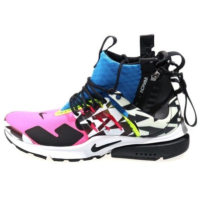 NIKE AIR PRESTO MID ACRONYM Sneakers Multi US7 25cm AH7832-600 Used 12e2cb2a2f12