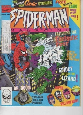 Marvel Presents SPIDER-MAN MAGAZINE Winter 1995 Spidey Battles the Lizard