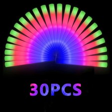 Set of 30-300 PCS LED Foam Glow Sticks  for  Birthday Party Halloween Rave